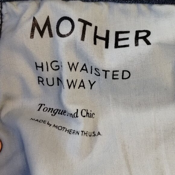 MOTHER High Waisted Runaway Jeans Tongue and Chic Size 25 - Picture 9 of 12